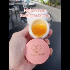NIGHT CREAM SEKALIGUS SERUM  Gold Jelly + Serum Booster for Night CECE RINDU
