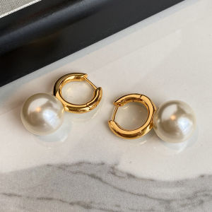 CAFFTI | Face Slenderizing Exaggerated Large Pearl Earrings