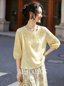 AEJUONOS | French Elegant Style Aging-reducing Gentle Womens Blouse