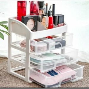 ESA Rak Kosmetik 3 Laci Multifungsi Rak Kosmetik Susun Tempat Rak Makeup Aksesoris