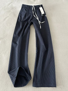 OUMULONG | Quần Thể Thao Nhanh Khô Sọc Xanh Navy