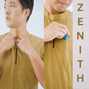 Scrub Suit 1st Gen KSS-49 ZENITH Chinese Collar with zipper Top 6-pocket Pants