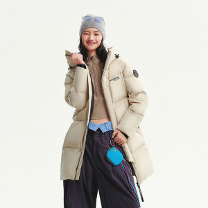 BOSIDENG | New Medium-Length Sport Style Thickened Warm Hooded Down Jacket