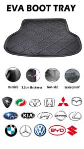 ✨ For Toyota Veloz EVA Copolymer Car Boot Tray Luggage Cargo Trunk Tray Dulang But Kereta Durable Easy Clean 100% Custom Fit Waterproof Senang Cuci Kalis Tahan Lama Air Senang Pasang 汽车后箱垫