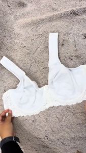 Bra Wanita Kawat Jumbo Full Cup Tanpa Busa BONPRIX Mix Hias Lace Premium Pakaian Dalam BP932WHT