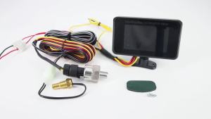 RYSJM | Đồng Hồ Đo Kỹ Thuật Số LCD 4 Trong 1 Cho Ô Tô Hiển Thị Mức Nhiên Liệu Điện Áp Áp Suất Dầu Nhiệt Độ Nước Kèm Cảm Biến 1/8 NPT Cho Xe 12V 24V