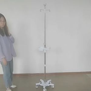 Thickened Stainless Steel Infusion Stand Height Adjustable & Movable Transfusion Rod