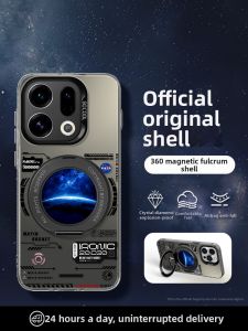 Magnetic Phone Case Stand Lens Full Protection Compatible with Multiple OPPO Models