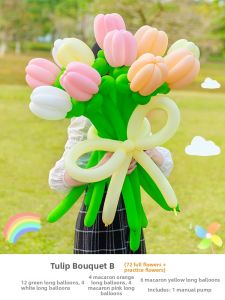 HUAFANGXISHI | Valentine Balloon Rose Bouquet for DIY Projects