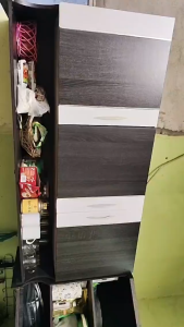 Kitchen set minimalis aesthetic / Rak dapur atas / lemari gantung dapur / Rak dinding atas 2 / 3 pintu