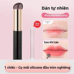 MONLEYTA | Bàn chải son môi silicon cầm tay đa năng đầu tròn Bàn chải tán màu dạng gel Bàn chải trang điểm di động cho son bóng