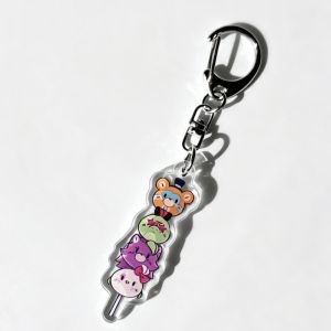 Bandai | for Popular Game FNAF Chica Foxy Freddy Fazbear Bonnie Acrylic Keychain Q Version Decoration Pendant Festival Gift Ornament