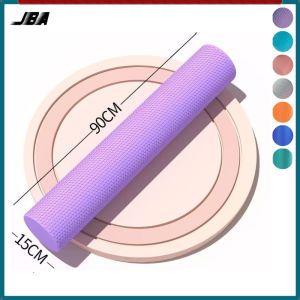JBA Yoga Foam Roller 90CM Extra Long Solid EVA Medium Hardness Diameter 15CM With Non Slip Massage Granule Dots Full Body Massager 泡沫轴 泡沫滚轮