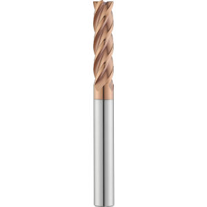 55 Degree Tungsten Steel Coated Extended End Mill 4 Flutes