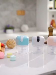 【250ml】Mini Food Processor 250ml Electric Mini Chopper Garlic Crusher Vegetable Slicer Food Processor and Grinder