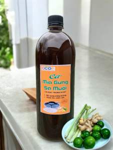 [Sản Phẩm Mới] Cốt Mía Sả Gừng Muối Mật mía hữu cơ nguyên chất tự nhiên.Giảm Ho - Giải Cảm Giữ Ấm