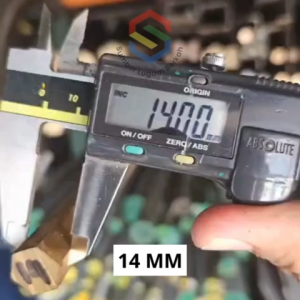 Segi enam 14 mm kuningan hexagonal brass