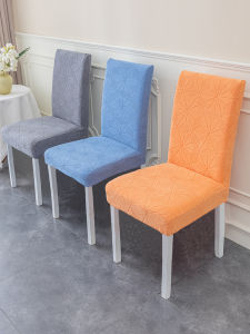 Bọc Ghế Lưng Thẳng Dày Chống Lão Hóa Chống Bụi Chống Cọ Xát Bọc Ghế Bằng Vải Cotton Pha Trộn Polyester Cho Bàn Ăn