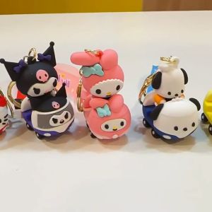 Sanrio kereta rantai kunci kartun cute doll loket Cinnamoroll/Kuromi/Pochacco/Pom Pom Purin/Melody/Hello