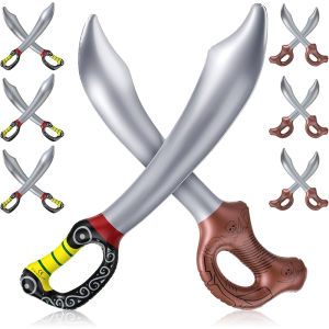 1/12Pcs Inflatable Pirate Swords Inflatable Toy Sword Pirate Party Favor Blow Up Pirate Swords For Halloween Pirate Party