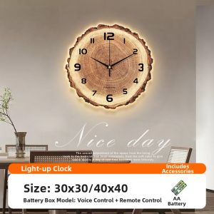 YIYUXUAN | Vintage Year Ring Wall Clock Easy Install