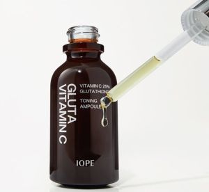 IOPE  Gluta Vitamin C Toning Ampoule 23g/25% pure vitamins/bioglutathione/Brightening Synergy