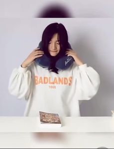 INTER HOME หมอนรองคอ ลายการ์ตูนน่ารัก หมอนรองคอรูปตัวยู หมอนรองศีรษะรูปตัว U - ราคาที่สุด!