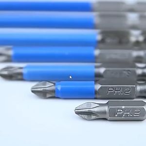 Mata Obeng Magnetic Screwdriver Anti Slip PH2 Biru Abu 7 Ukuran