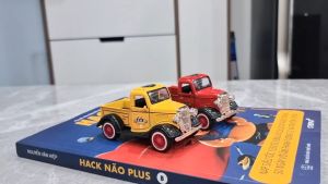 Mô Hình Xe Ô Tô Bán Tải Cổ Điển. Bằng Hợp Kim. Có Nhạc. Có Đèn. Có Bánh Đà