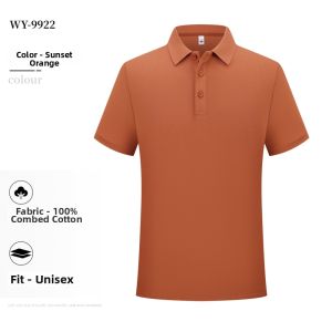 Custom Logo Breathable and Sweat Absorbent Polo Workwear Short Sleeve Cotton
