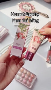 Kem má hồng hữu cơ HONEST BEAUTY - LIKE A ROSE dưỡng da má hồng kem tự nhiên (20g)