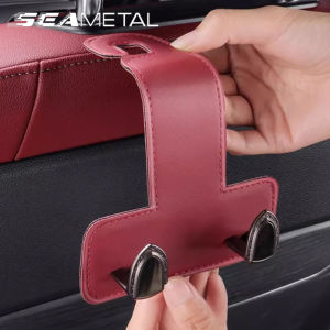 SEAMETAL Car Back Seat Headrest Hook Car Storage Holder Portable Hanger Hook for Bag Purse Cloth Grocery Interior Organizer