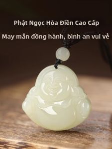 HUAKAIYUNDUO | Charm Dây Chuyền Ngọc Bích Maitreya Động Lực