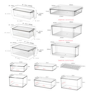 กล่องเก็บอาหารเสริมสำหรับใช้ในครัวเรือน ใส่ผักและผลไม้ ใส่ในตู้เย็น กล่องเก็บของแบบปิดฝาใส กล่องเก็บของสำหรับแช่แข็งเฉพาะ