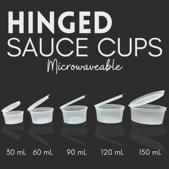 Hinged Sauce Cup 50pcs 6size available Lazada PH