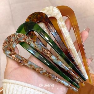 กิ๊บติดผมรูปตัวยูสำหรับผู้หญิง สไตล์โบราณ สไตล์จีนใหม่ กิ๊บติดผม หมวก กิ๊บติดผมประจำวันที่เรียบง่ายและทันสมัย