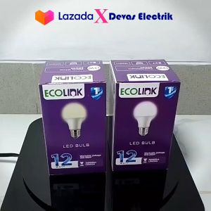 Paket 4PCS Ecolink Lampu LED 12W Ecolink Bohlam Bulb 12 Watt