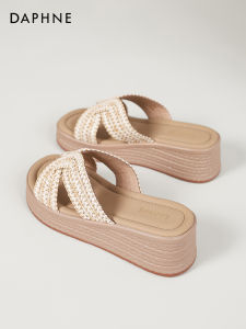 Daphne | Braided Strap Sandals Summer Platform Wedge