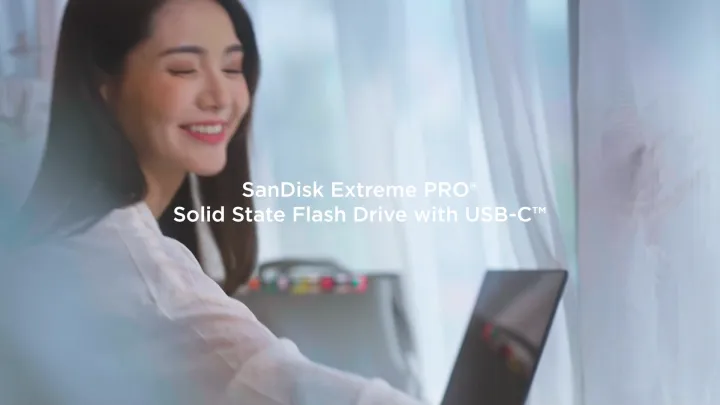 SanDisk Extreme PRO® Solid-State Flash Drive with USB-C™ (256GB/ 512GB/ 1TB/ 2TB)