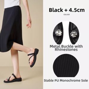 Josiny | Summer Thick Soled Slipper and Flip Flop 2-in-1 Diamond Toe
