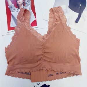 plus Size Cotton Bra Vest Style No Wiring Anti Sagging Thin Full Cup Underwear for Younger Women Fixed Strap Wireless Bra