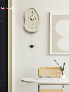mandelda | Modern Minimalist Artistic Cream Style Wall Clock