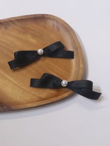 Pearl Butterfly Knot Hair Clip Womens French Princess Side Bangs Hair Card Fresh out Fashion Sweet Style Small Batch Design