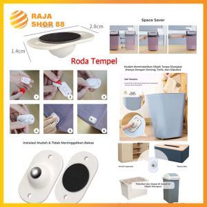 Roda Tempel Stainless 360 Derajat Putar Serbaguna Roda Storage Box Roda Furniture