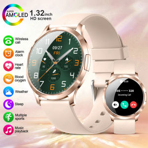 LIGE 2025 New Smart Watch For Women AMOLED Screen Watches IP68 Waterproof Heart Rate Monitor Ladies Smartwatch For Android ios