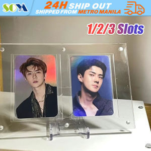 Clear Acrylic Photo Frame Magnetic Picture Photo Holder Display Frame Table Sign Price Tag Label Transparent Acrylic Picture Frame Magnetic Double Sided Photo Frame Idol Photocard Holder Desktop Ornament Cadre Photo