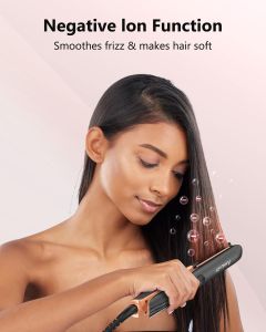 Lcd Display Function Portable Hair Straightener and Curler Iron 2 in 1 for Men Womens Ceramic Professional Electric Fast Perm Hair
