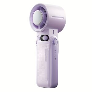Foldable Ice Cool Handheld Turbo Fan LED Digital Screen 199 Speeds Ice Cooling Portable Fan for Travel Office Indoor Outdoor