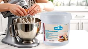 Xô 5kg - Chất Ổn Định Bánh (trắng) SP Cake gel Mauri premium chất tạo xốp mềm bánh bông lan.