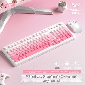 AULA | Wireless Bluetooth Multi-Mode Keyboard Aesthetic Office